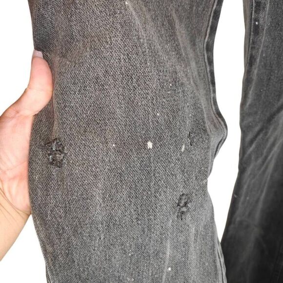 Wrangler Vintage Distressed Grey Denim Jeans - Picture 4 of 7
